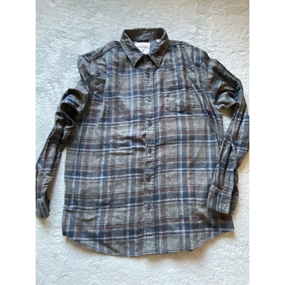 Original Vintage shirt Plaid Flannel button down Size XL 100% cotton